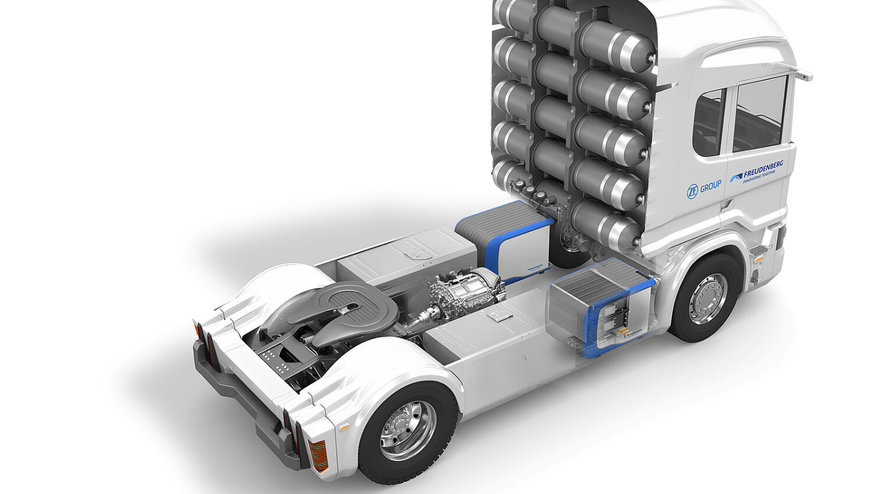 Freudenberg and ZF Friedrichshafen AG are joining forces to develop a fuel cell-based drive system for heavy-duty commercial vehicles